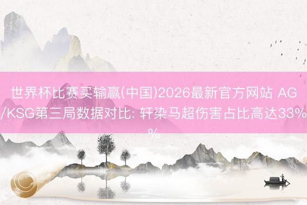 世界杯比赛买输赢(中国)2026最新官方网站 AG/KSG第三局数据对比: 轩染马超伤害占比高达33%